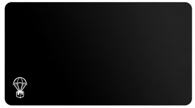 Black Mouse Pad With Logo
